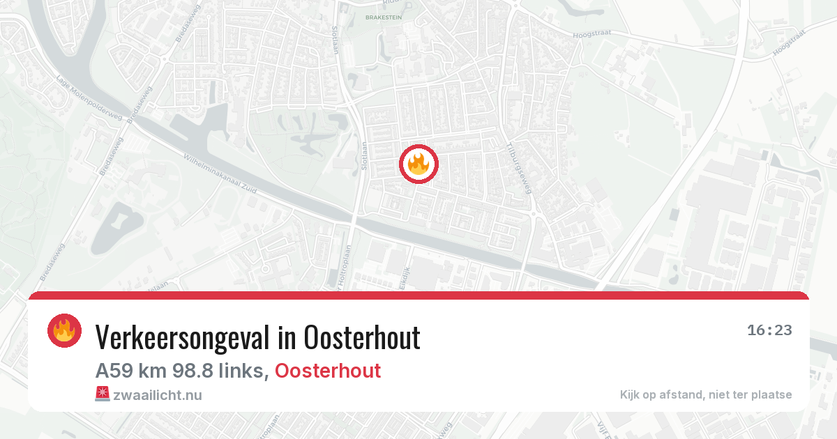 Verkeersongeval in Oosterhout — 8 mei 2026