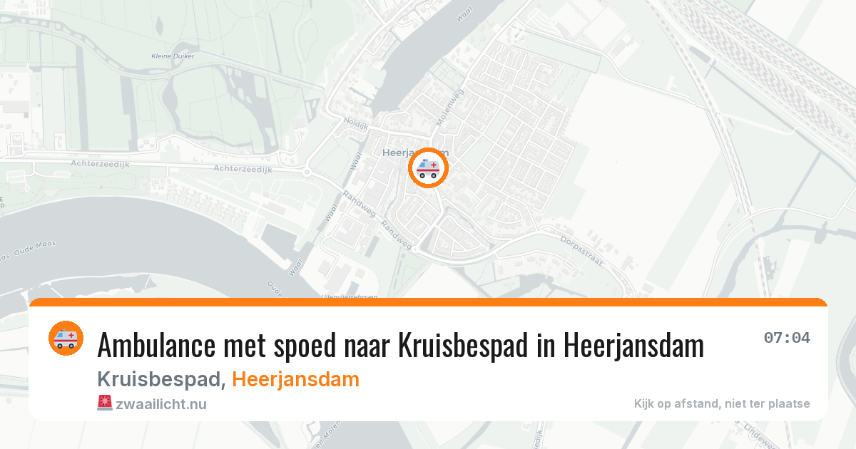 Ambulance met spoed naar Kruisbespad in Heerjansdam — 10 mei 2026