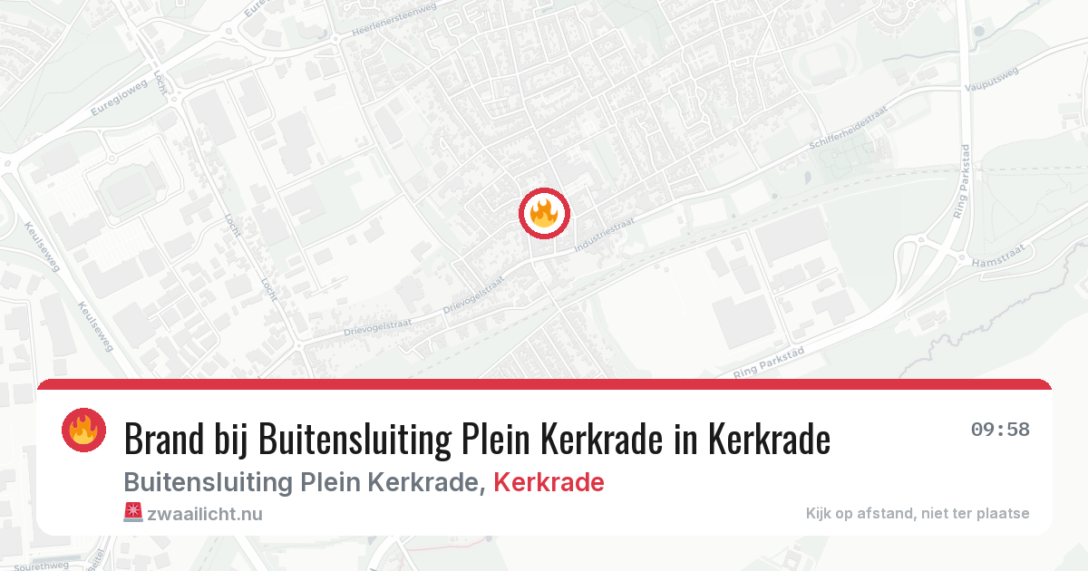 Brand bij Buitensluiting Plein Kerkrade in Kerkrade — 11 mei 2026