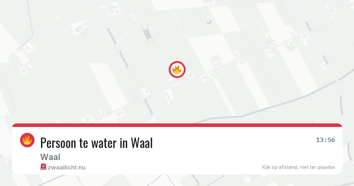 Persoon te water in Waal — 30 mei 2026