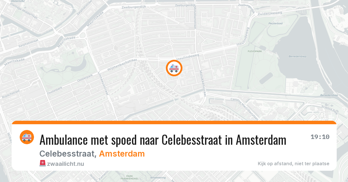 Ambulance met spoed naar Celebesstraat in Amsterdam — 23 mei 2026