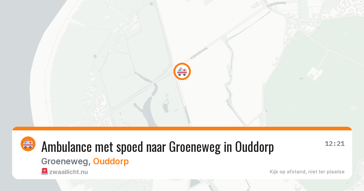 Ambulance met spoed naar Groeneweg in Ouddorp — 15 apr 2026