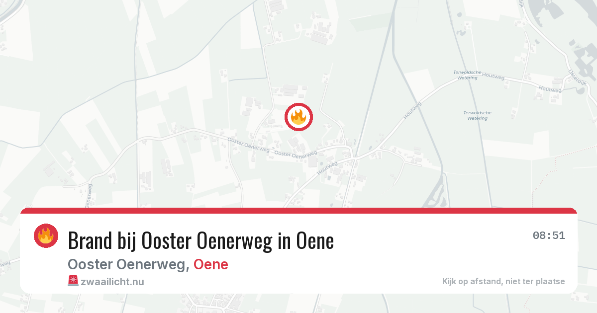 Brand bij Ooster Oenerweg in Oene — 17 mei 2026