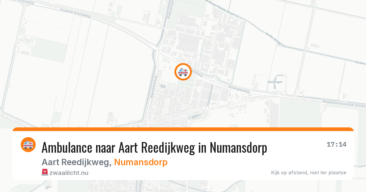 Ambulance naar Aart Reedijkweg in Numansdorp — 4 jun 2026