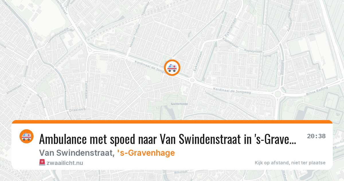 Ambulance met spoed naar Van Swindenstraat in 's-Gravenhage — 24 jan 2026