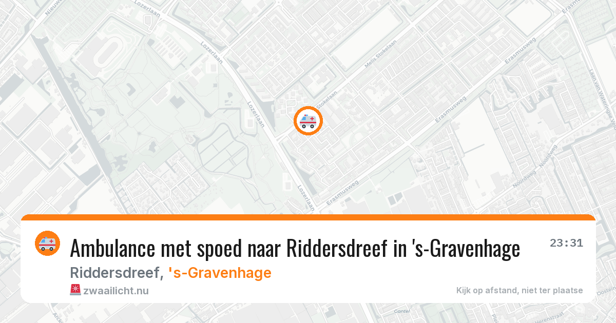 Ambulance met spoed naar Riddersdreef in 's-Gravenhage — 7 jun 2026