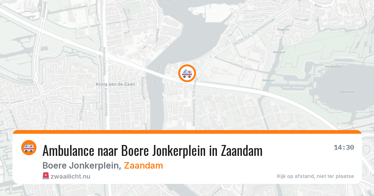 Ambulance naar Boere Jonkerplein in Zaandam — 5 jun 2026