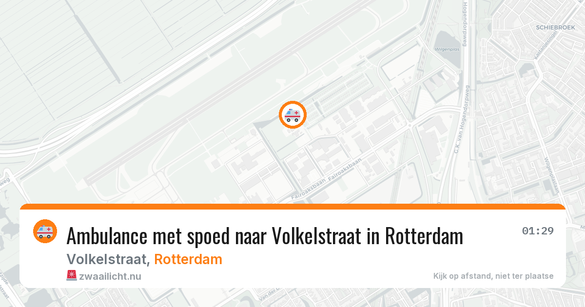 Ambulance met spoed naar Volkelstraat in Rotterdam — 23 mrt 2026