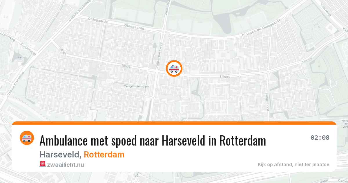 Ambulance met spoed naar Harseveld in Rotterdam — 31 mei 2026