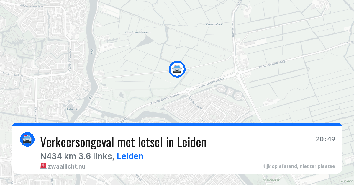 Verkeersongeval met letsel in Leiden — 16 jan 2026