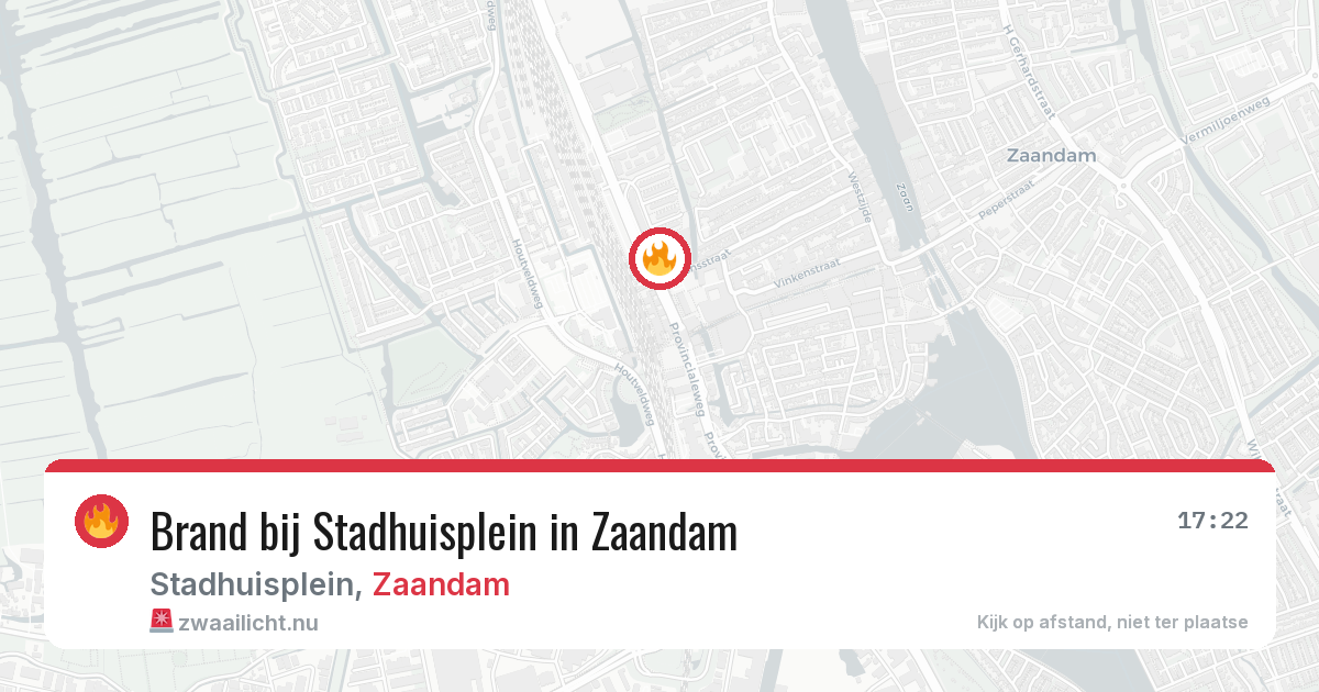 Brand bij Stadhuisplein in Zaandam — 4 jun 2026