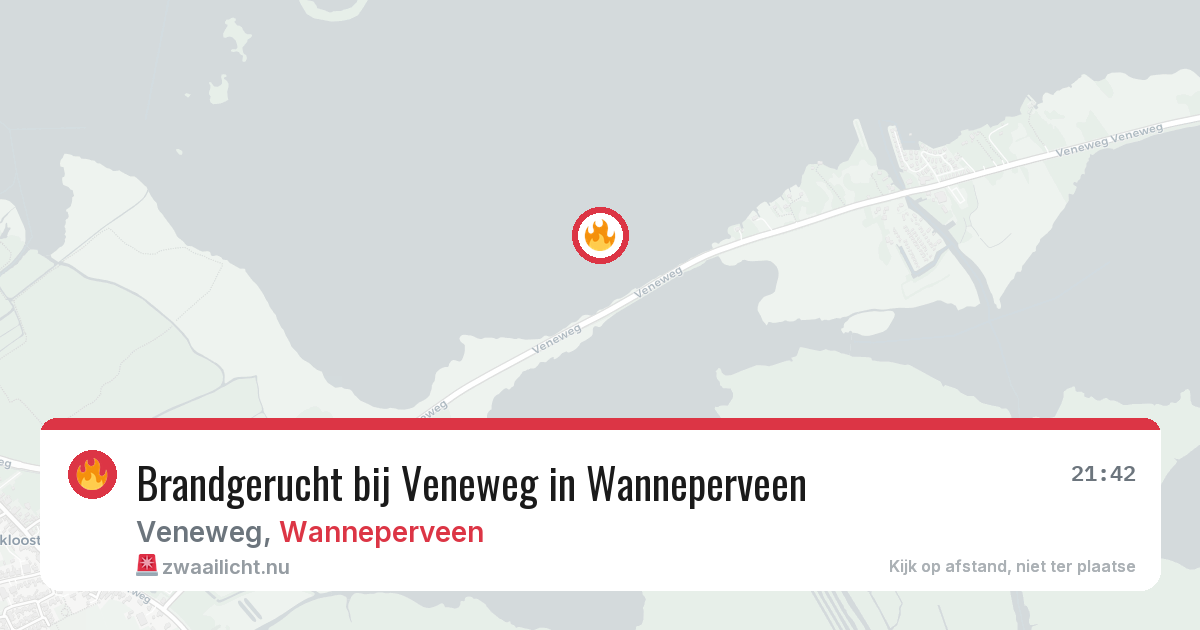 Brandgerucht bij Veneweg in Wanneperveen — 2 jul 2026