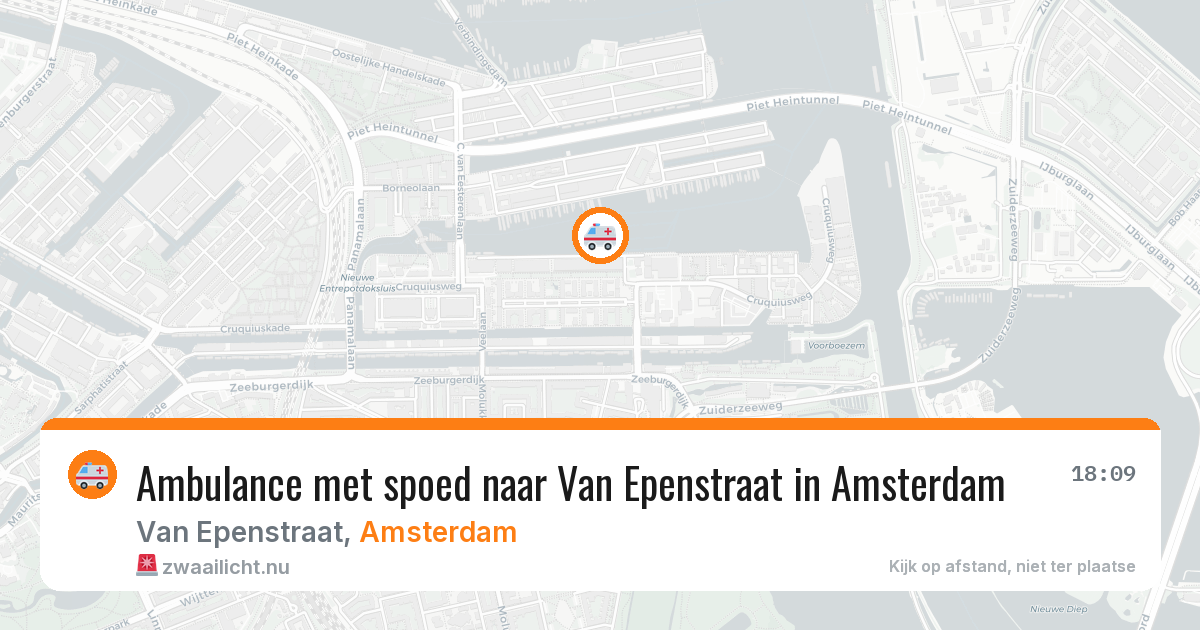 Ambulance met spoed naar Van Epenstraat in Amsterdam — 26 mei 2026