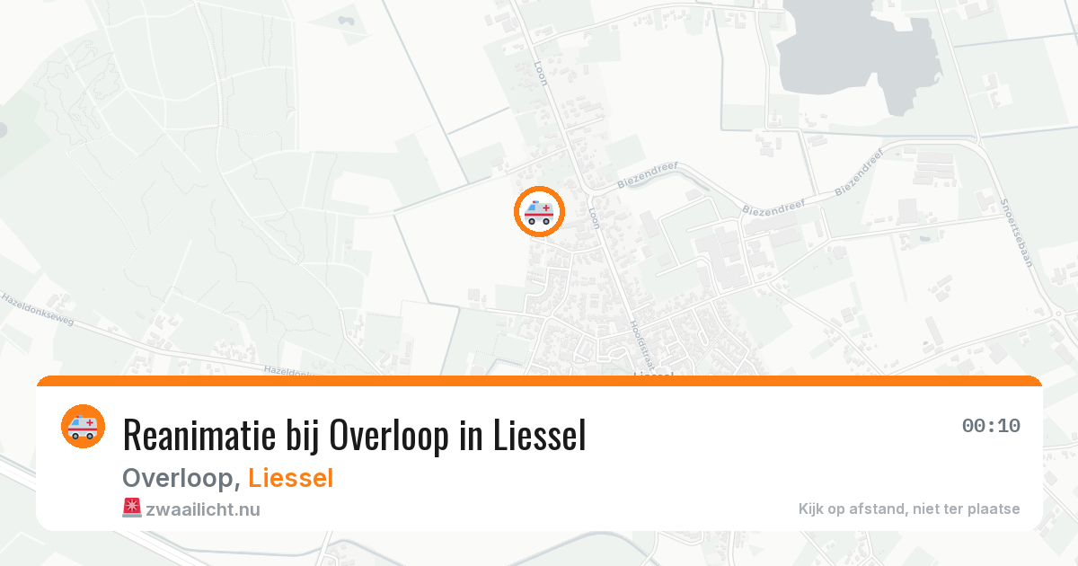 Reanimatie bij Overloop in Liessel — 1 feb 2026