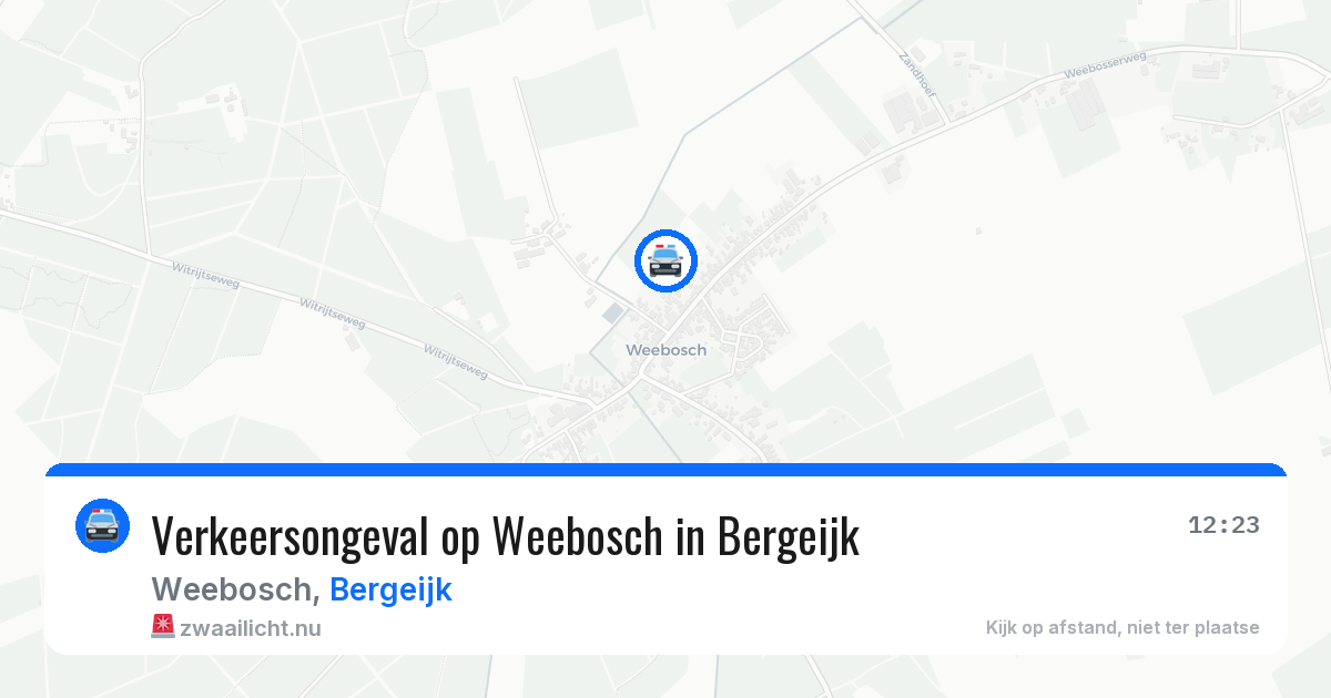 Verkeersongeval op Weebosch in Bergeijk — 7 jul 2026