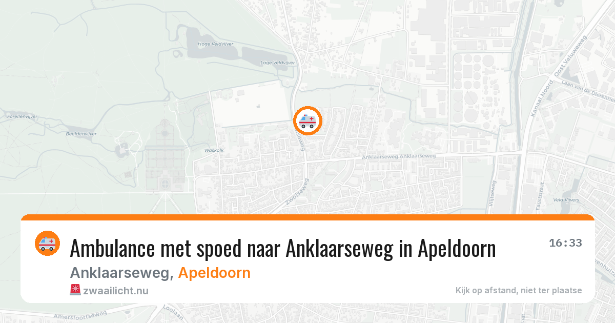 Ambulance met spoed naar Anklaarseweg in Apeldoorn — 13 mei 2026