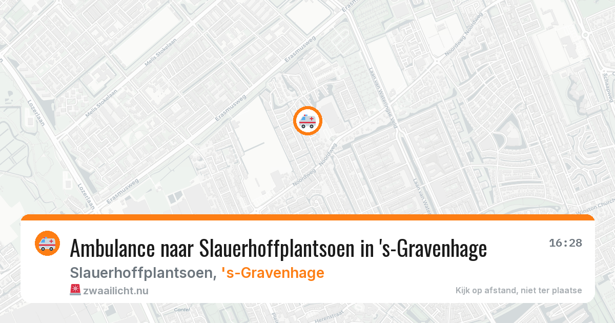 Ambulance naar Slauerhoffplantsoen in 's-Gravenhage — 3 mei 2026