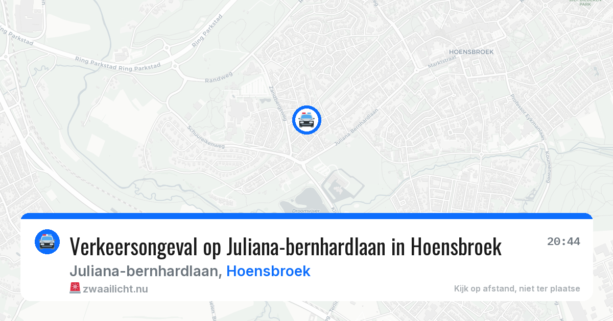 Verkeersongeval op Juliana-bernhardlaan in Hoensbroek — 11 jul 2026