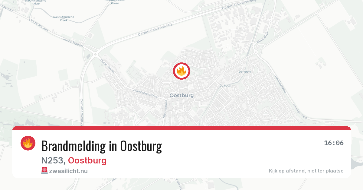 Brandmelding in Oostburg — 10 jul 2026