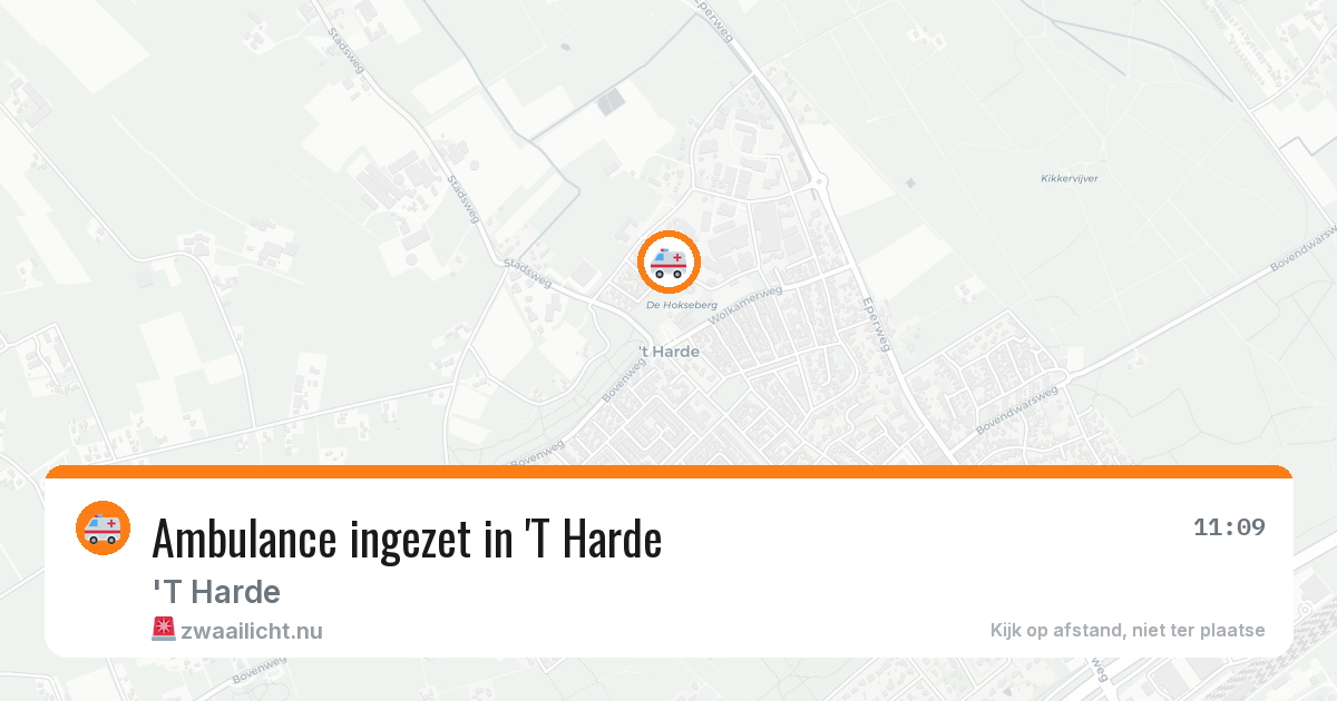 Ambulance ingezet in 'T Harde — 19 jul 2026