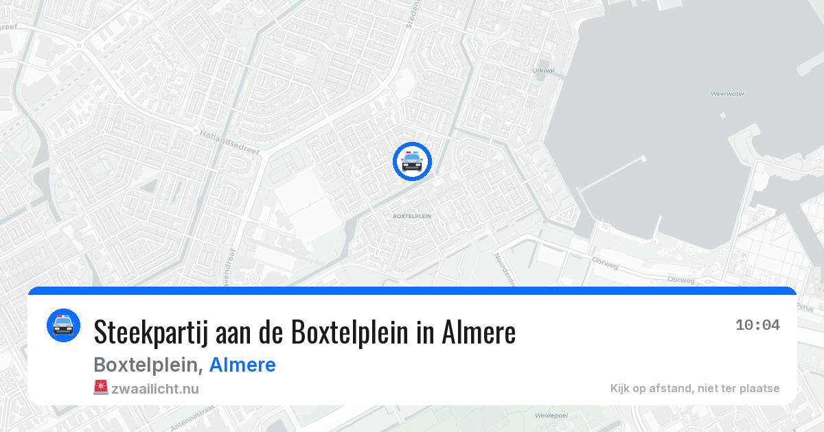 Steekpartij aan de Boxtelplein in Almere — 13 jul 2026