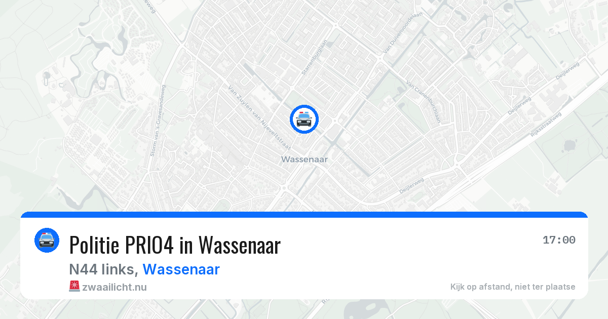 Politie PRIO4 in Wassenaar — 13 jul 2026 | 🚨 Zwaailicht.nu