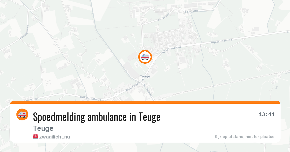 Spoedmelding ambulance in Teuge — 15 jul 2026