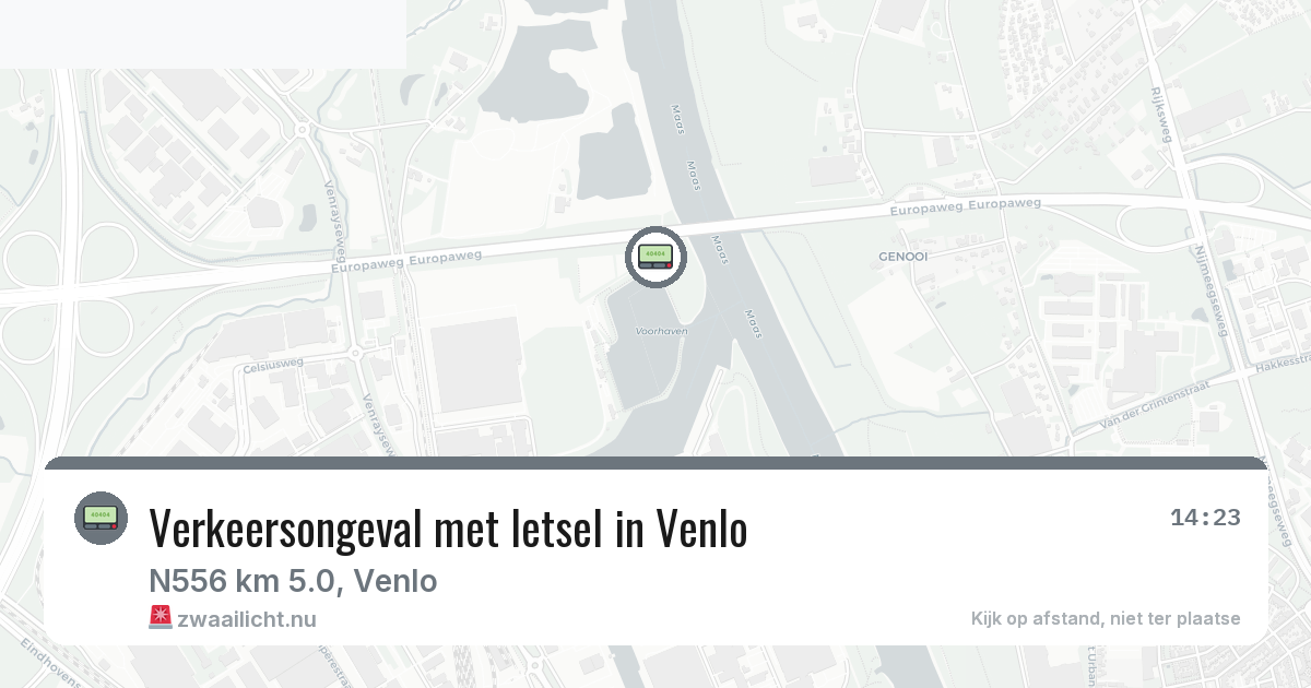 Verkeersongeval met letsel in Venlo — 9 jul 2026