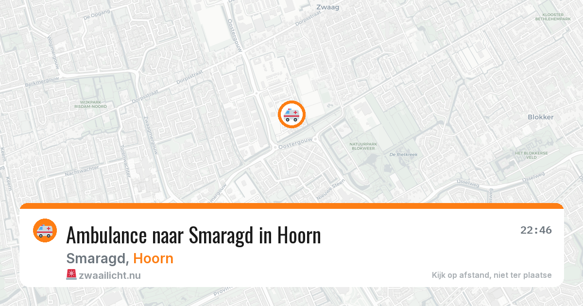 Ambulance naar Smaragd in Hoorn — 17 jul 2026