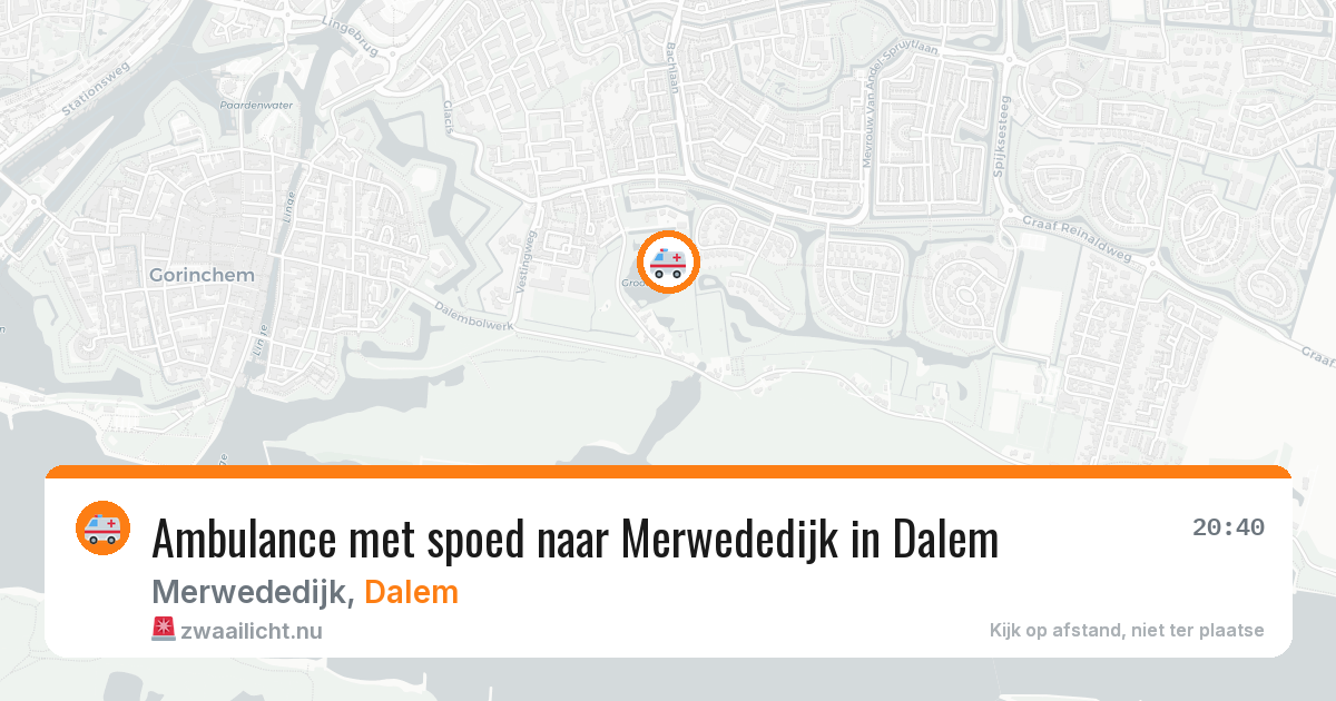 Ambulance met spoed naar Merwededijk in Dalem — 3 apr 2026