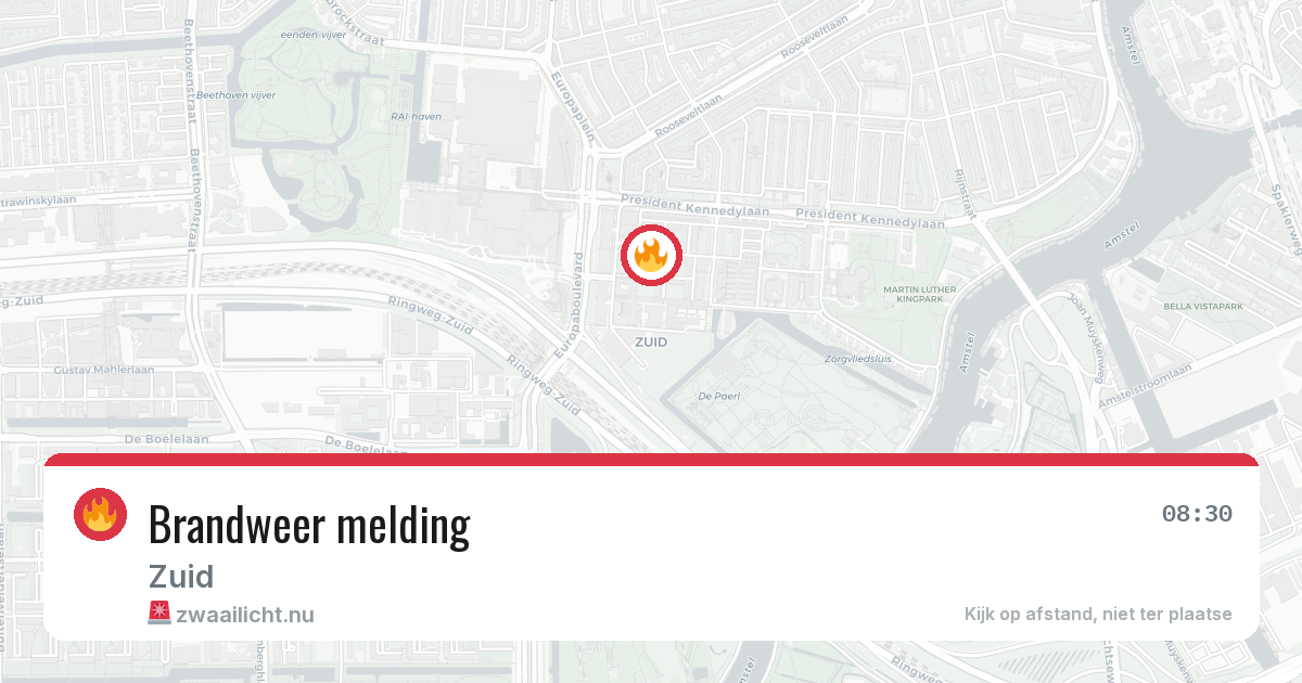 Brandweer melding — 29 apr 2026
