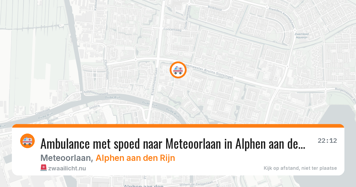 Ambulance met spoed naar Meteoorlaan in Alphen aan den Rijn — 23 jul 2026
