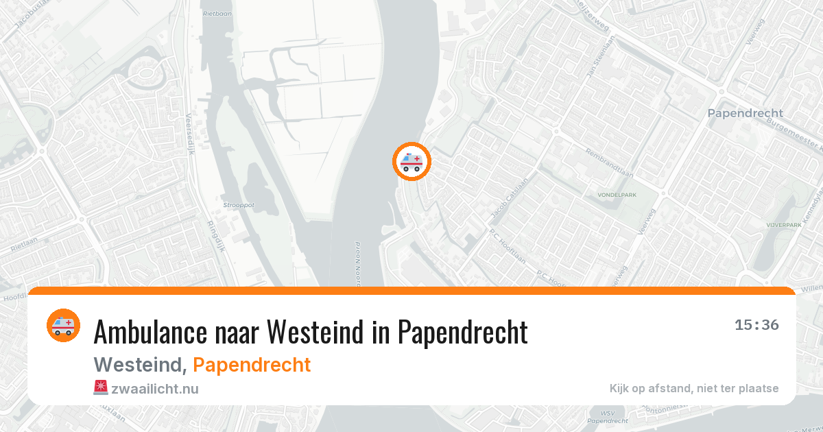 Ambulance naar Westeind in Papendrecht — 4 jun 2026