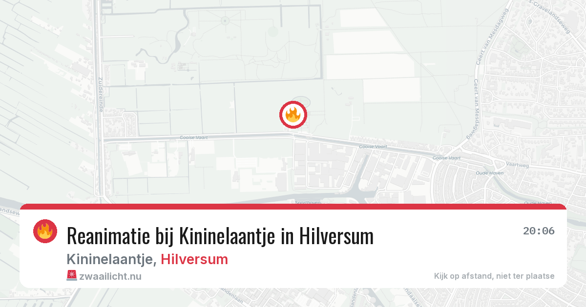 Reanimatie bij Kininelaantje in Hilversum — 18 mei 2026