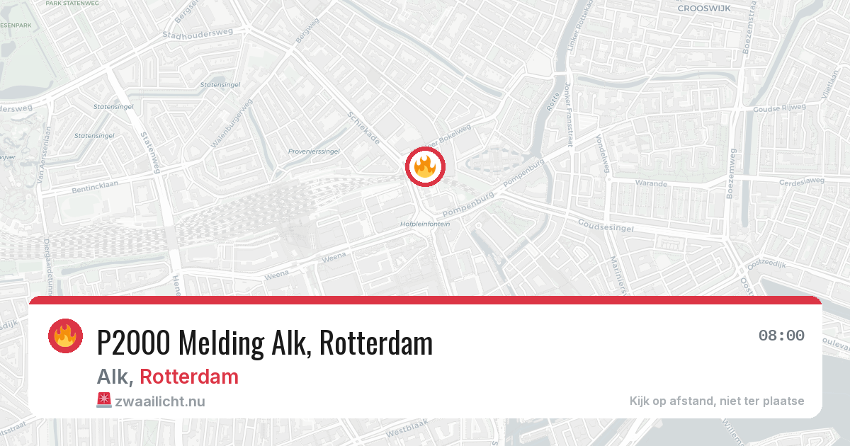 P2000 Melding Alk, Rotterdam — 13 mei 2026
