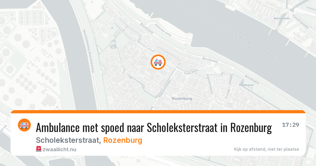 Ambulance met spoed naar Scholeksterstraat in Rozenburg — 22 jul 2026
