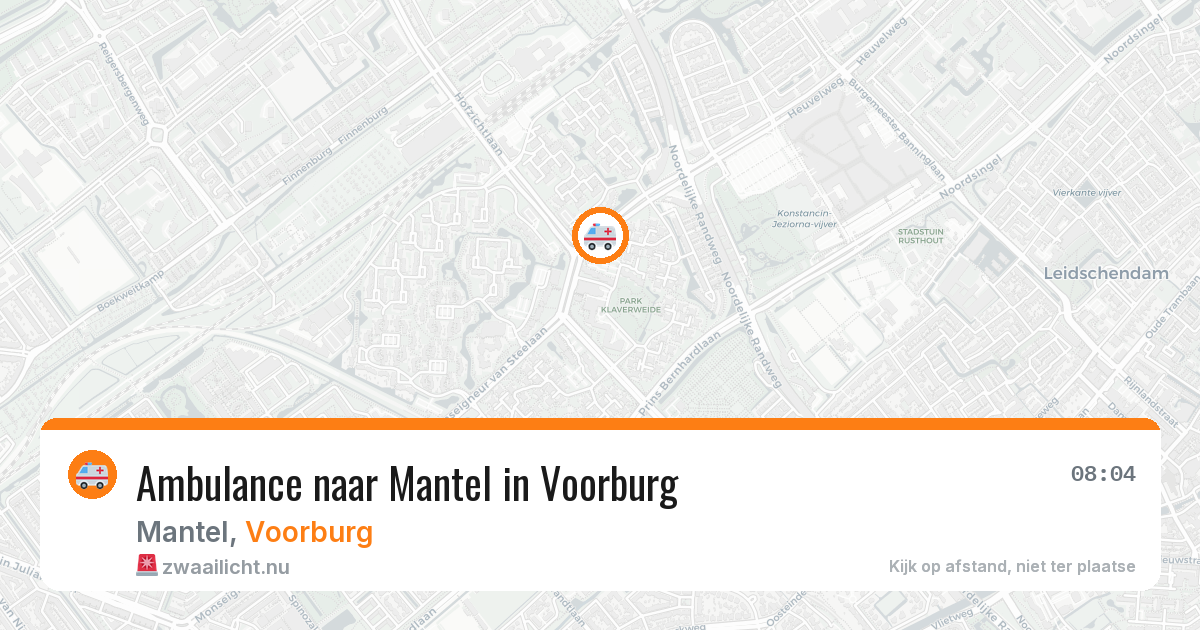 Ambulance naar Mantel in Voorburg — 26 mei 2026