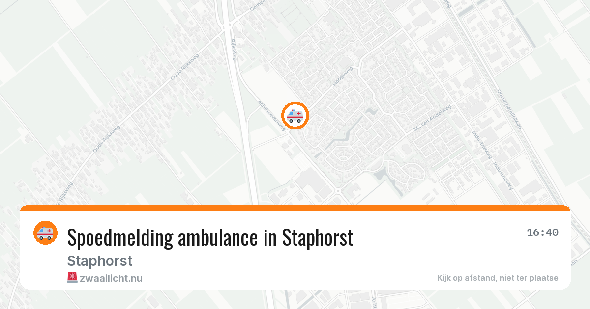 Spoedmelding ambulance in Staphorst — 11 feb 2026