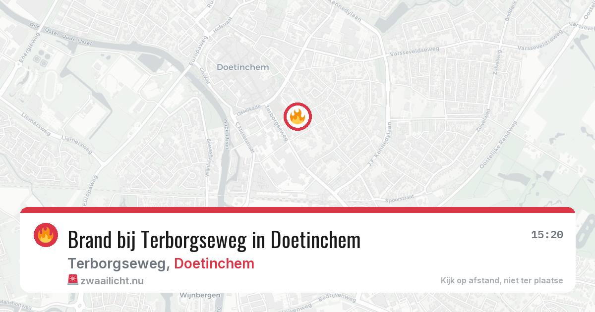 Brand bij Terborgseweg in Doetinchem — 14 jul 2026