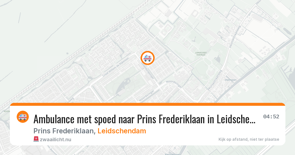Ambulance met spoed naar Prins Frederiklaan in Leidschendam — 25 jul 2026