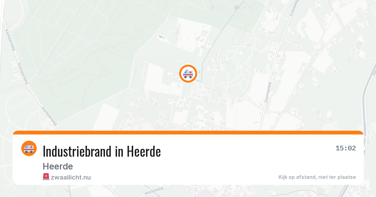 Industriebrand in Heerde — 8 jul 2026