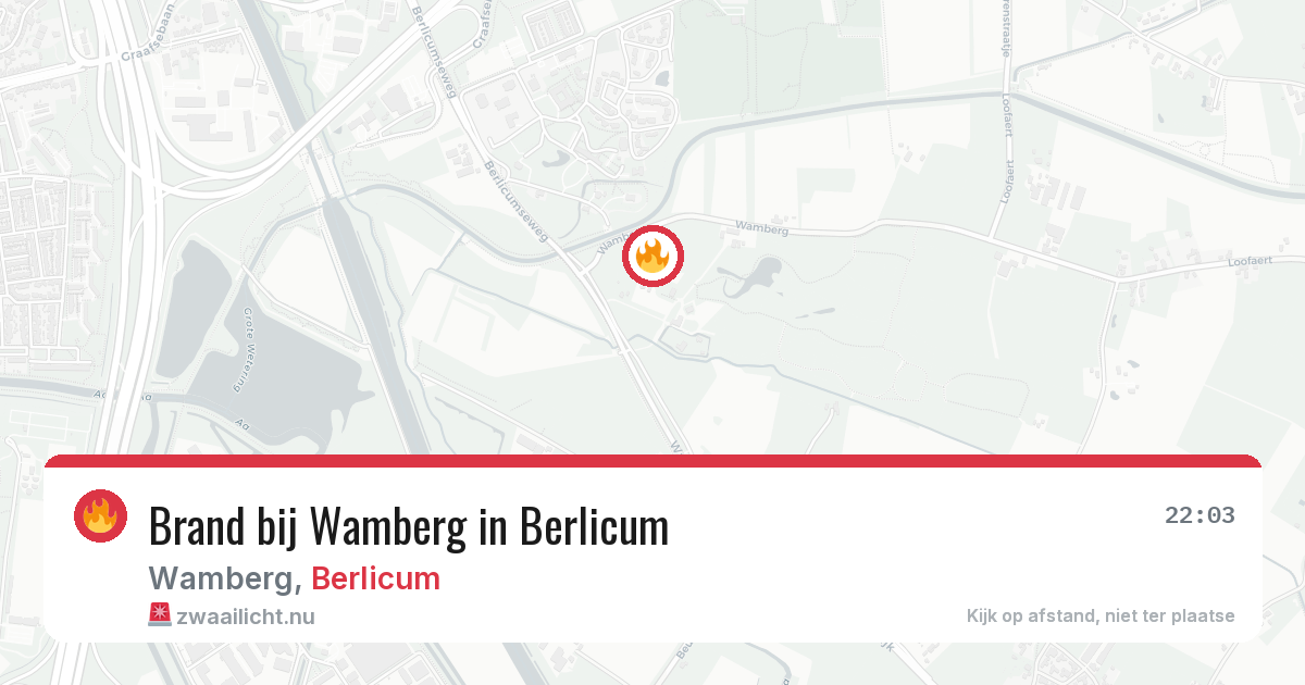 Brand bij Wamberg in Berlicum — 5 apr 2026