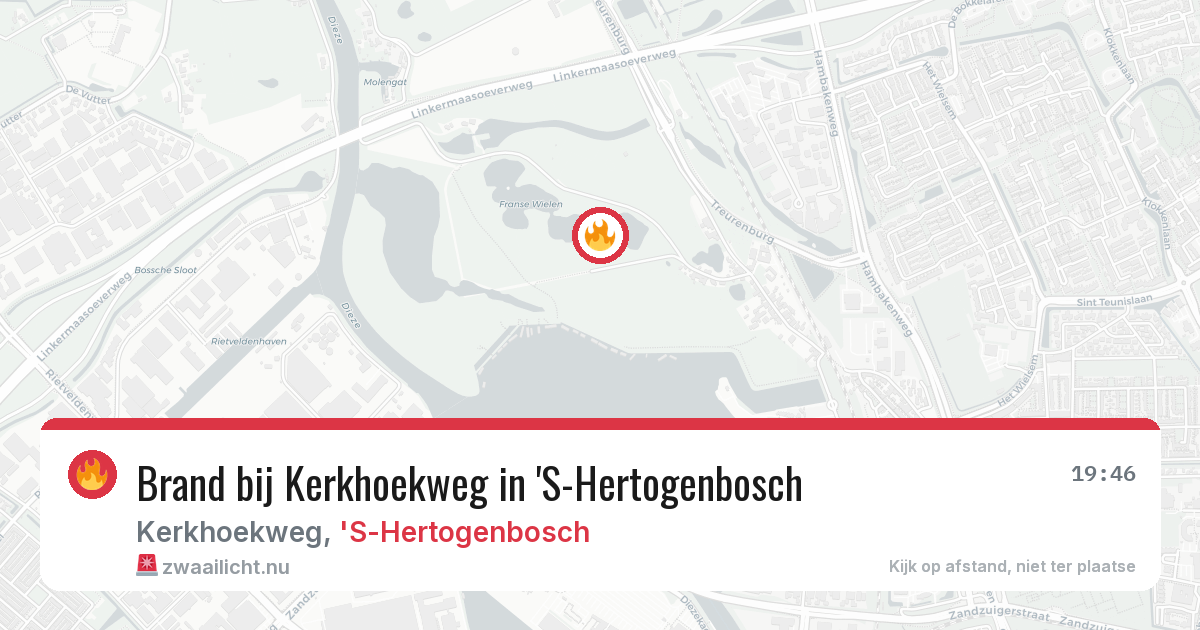 Brand bij Kerkhoekweg in 'S-Hertogenbosch — 13 jul 2026