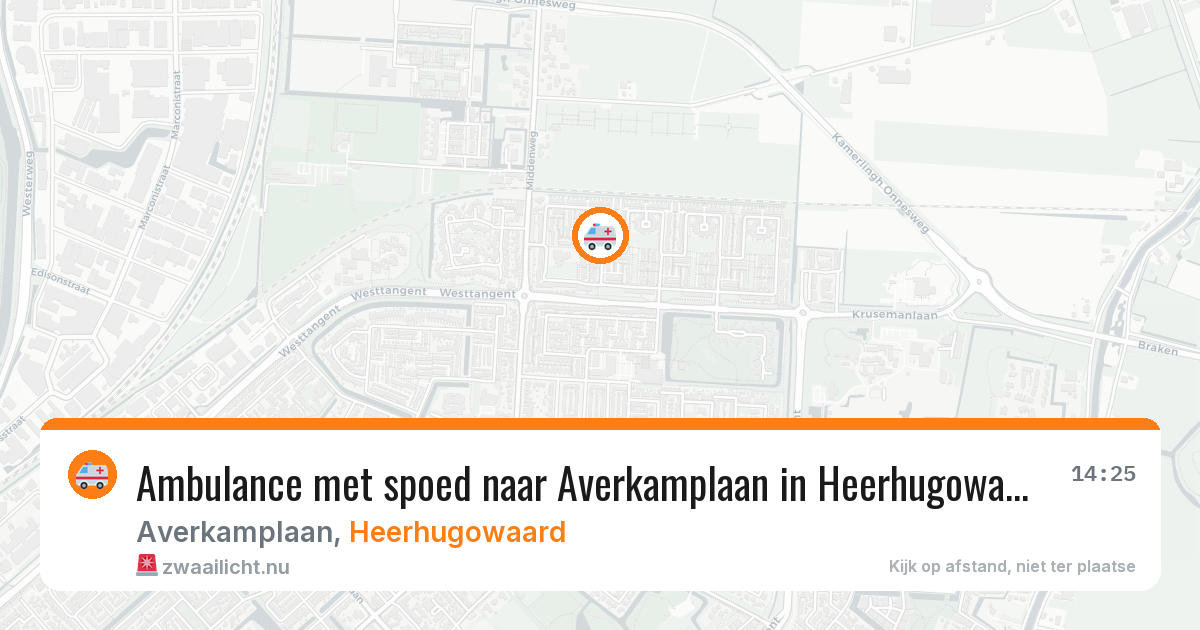 Ambulance met spoed naar Averkamplaan in Heerhugowaard — 4 jul 2026