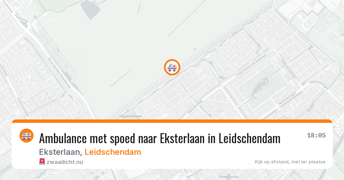 Ambulance met spoed naar Eksterlaan in Leidschendam — 15 mei 2026