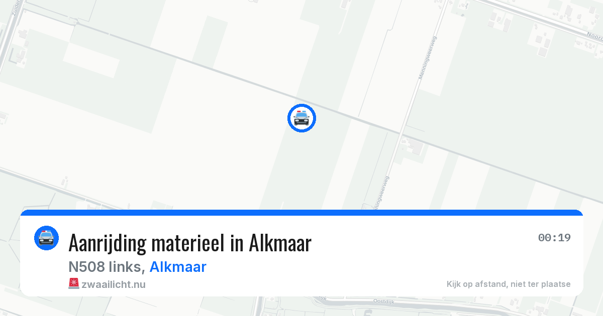 Aanrijding materieel in Alkmaar — 17 mrt 2026