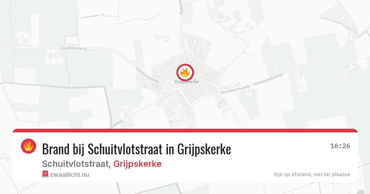Brand bij Schuitvlotstraat in Grijpskerke — 23 apr 2026