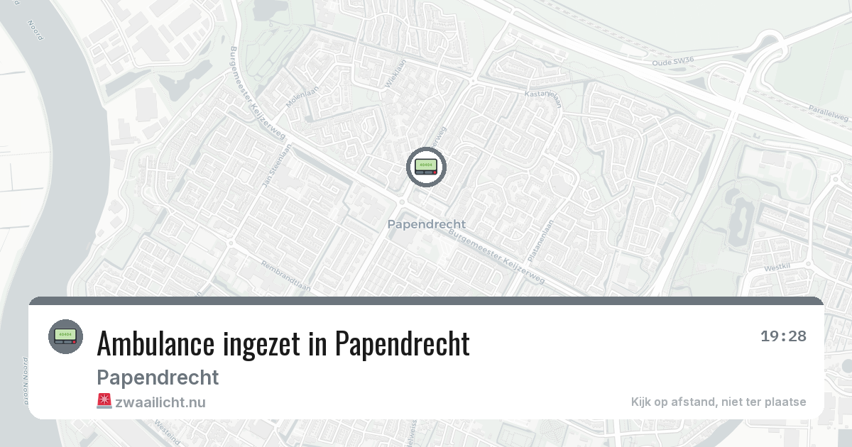 Ambulance ingezet in Papendrecht — 18 jul 2026