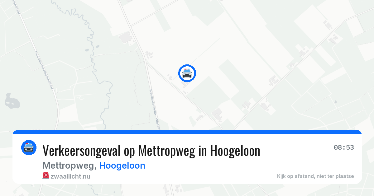 Verkeersongeval op Mettropweg in Hoogeloon — 7 apr 2026