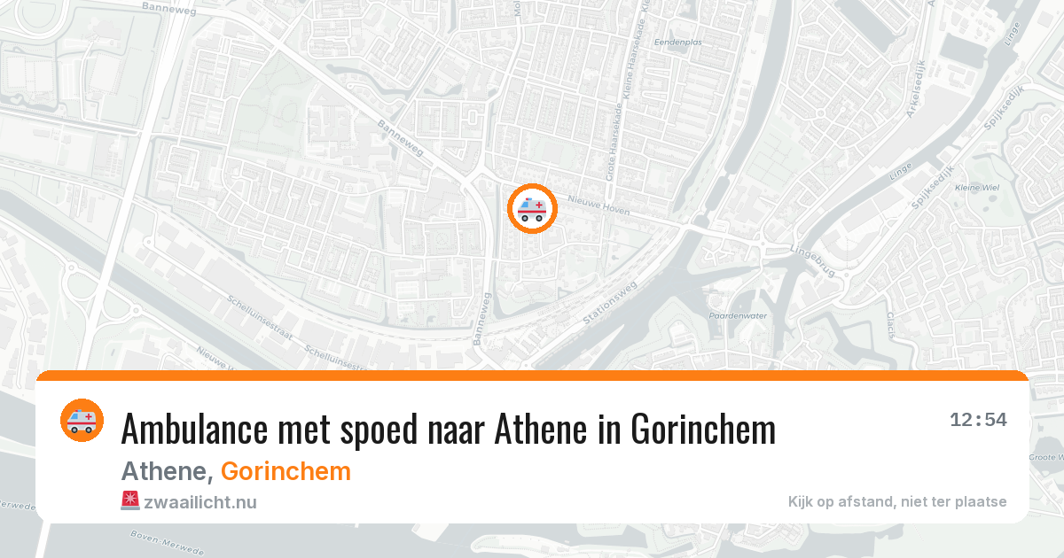 Ambulance met spoed naar Athene in Gorinchem — 24 jul 2026